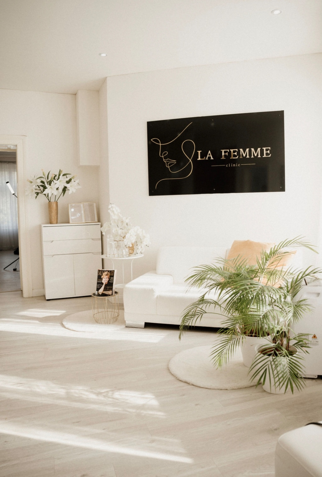 Recepcia kliniky La Femme